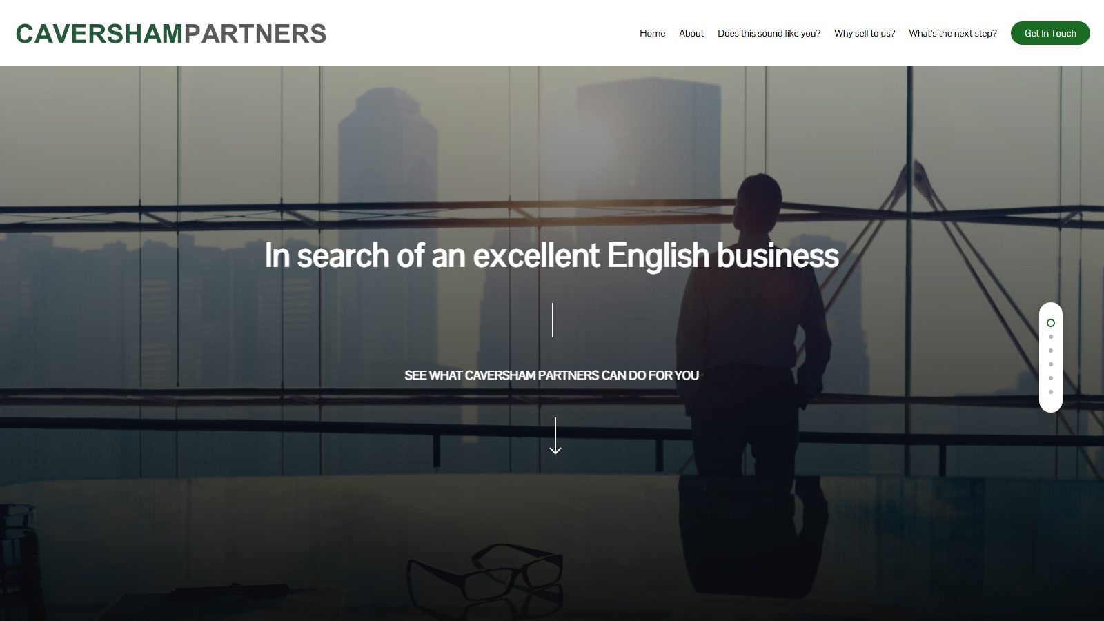 Caversham Partners. website screenshot