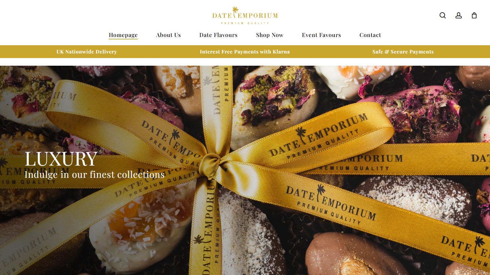 Date Emporium. website screenshot