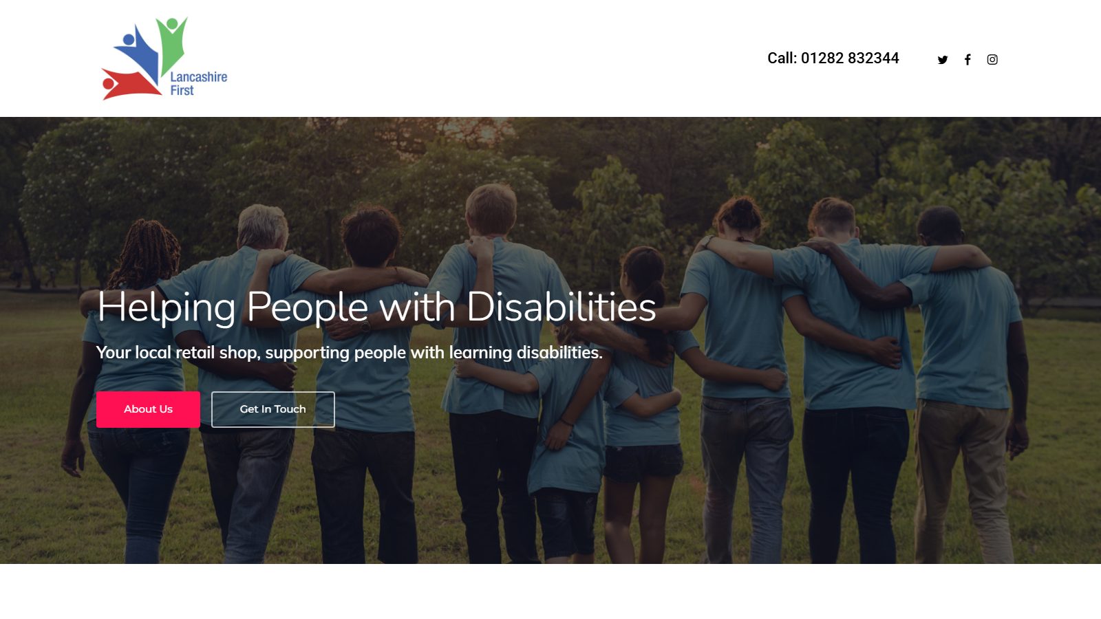 Lancashire First. website screenshot