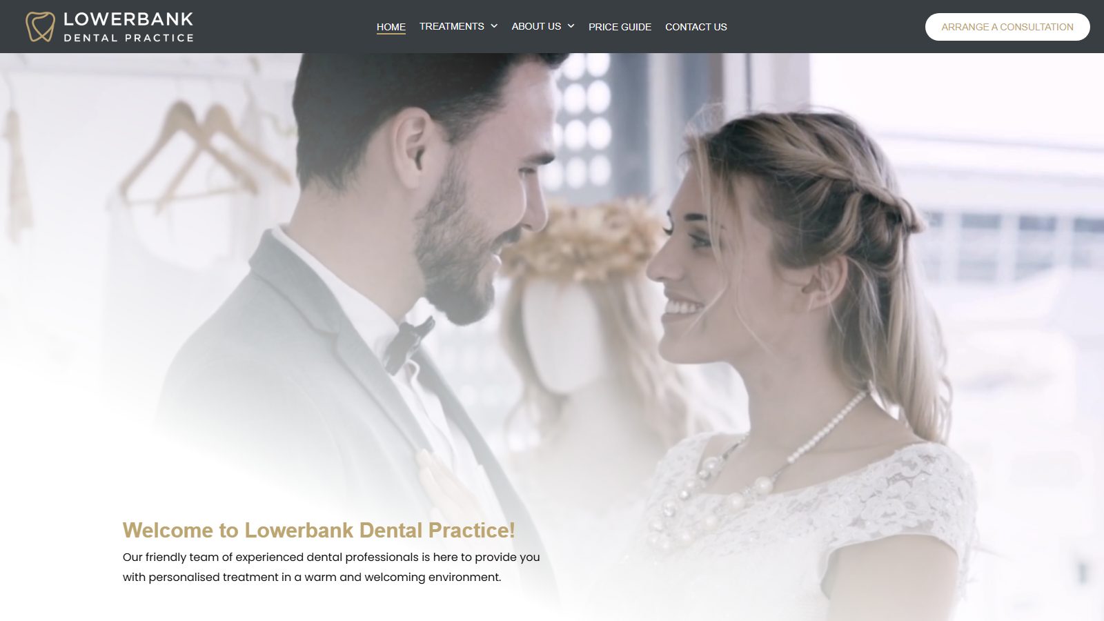 Lowerbank Dental. website screenshot