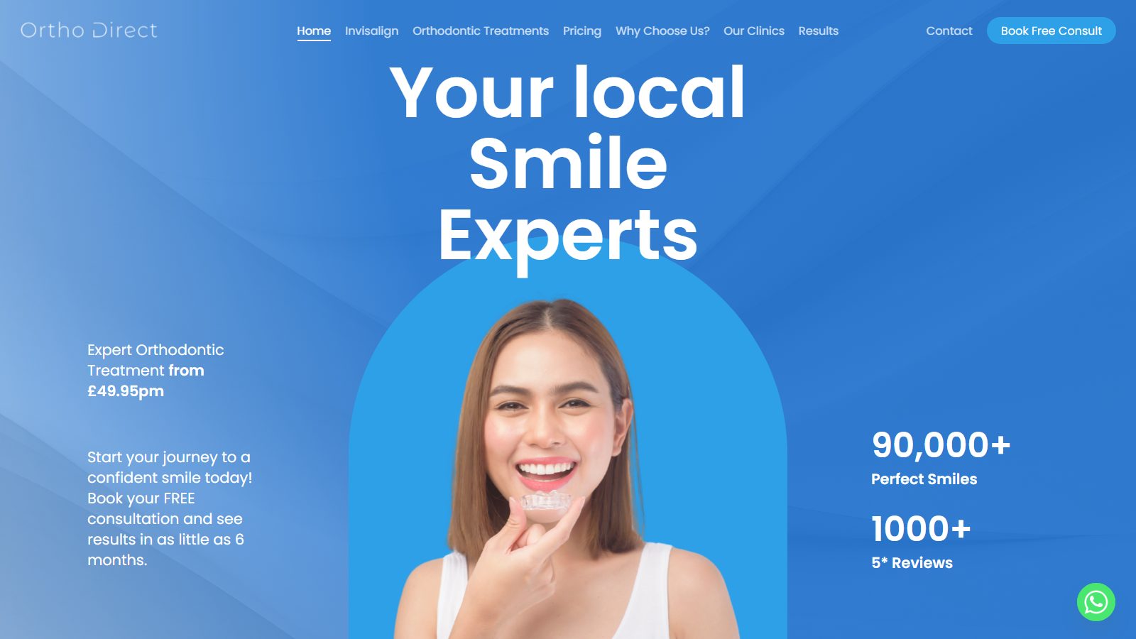 Orthodontist Direct. website screenshot